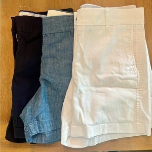 Stylish Women's Shorts - navy, chambray, White